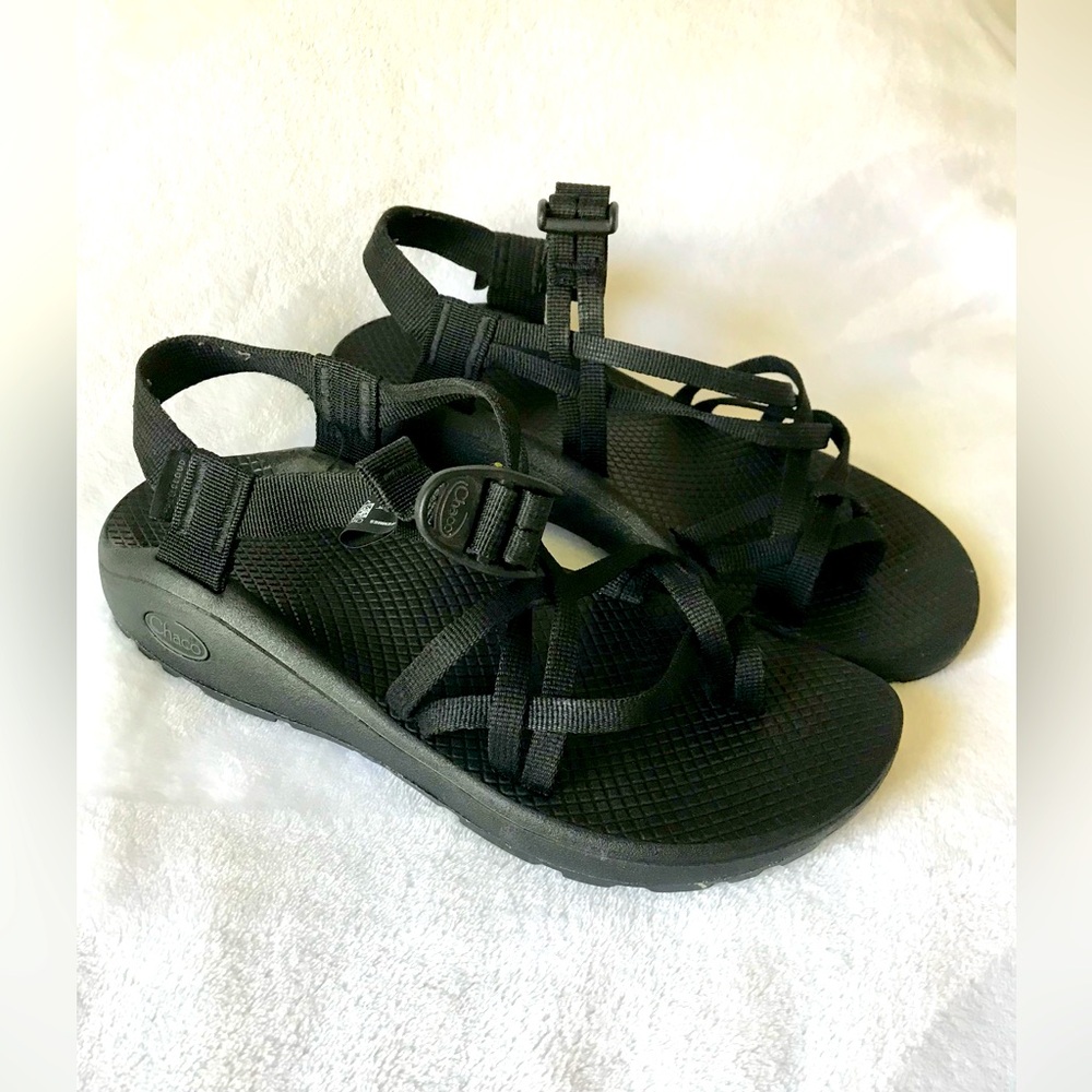 Women's ZX/2 Dual Adjustable Straps Classic Black Sandal Women’s Size 9 - Picture 2 of 7